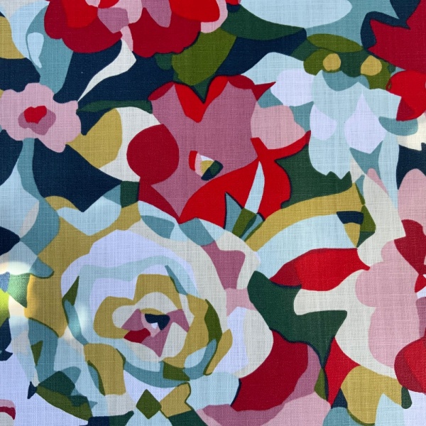 Rosemary Extra Wide French Oilcloth in Terracotta NorfolkOilcloth